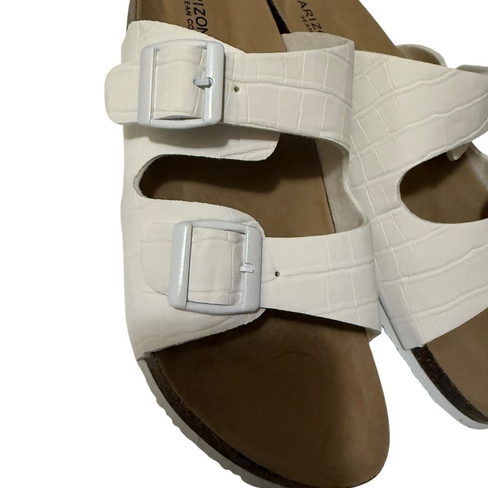 Arizona Jean Company White Sandals with Adjustable Straps - Picture 11 of 13